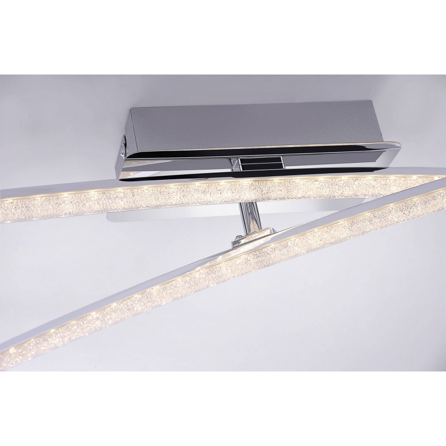 Leuchten Direkt 11292-17 - Candelabro montado à superfície LED SIMON 2xLED/8W/230V cromado brilhante