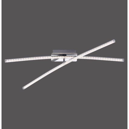 Leuchten Direkt 11292-17 - Candelabro montado à superfície LED SIMON 2xLED/8W/230V cromado brilhante