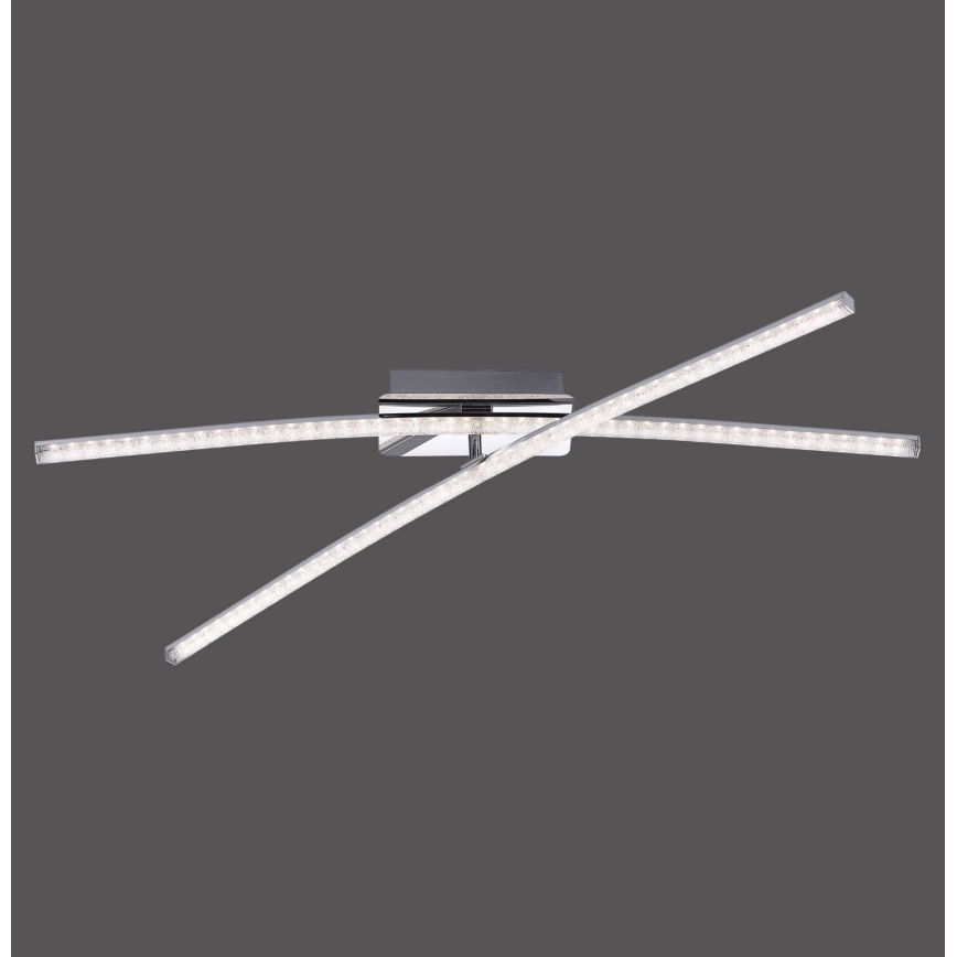 Leuchten Direkt 11292-17 - Candelabro montado à superfície LED SIMON 2xLED/8W/230V cromado brilhante