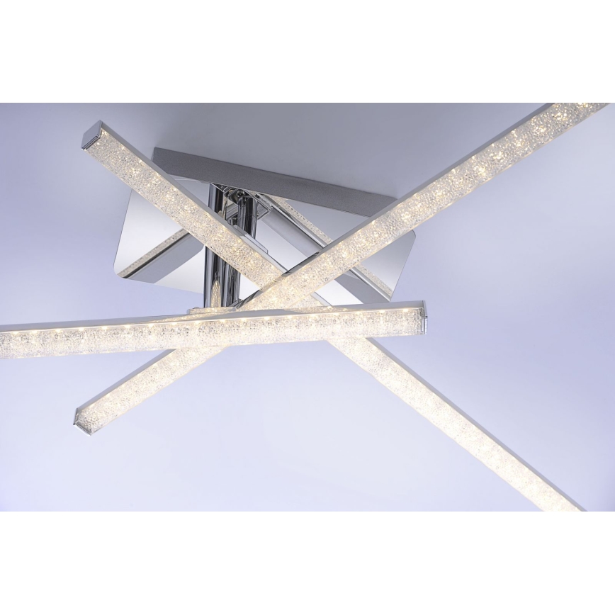 Leuchten Direkt 11293-17 - Candelabro montado à superfície LED SIMON 3xLED/5W/230V cromado brilhante