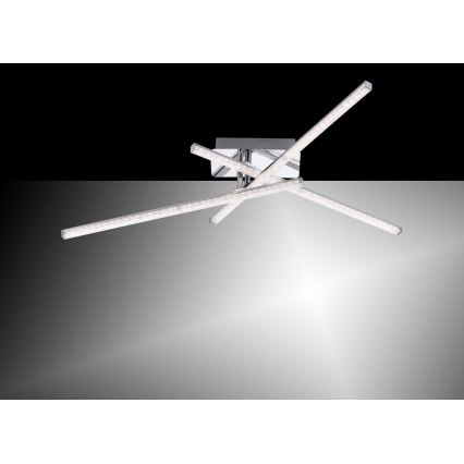 Leuchten Direkt 11293-17 - Candelabro montado à superfície LED SIMON 3xLED/5W/230V cromado brilhante