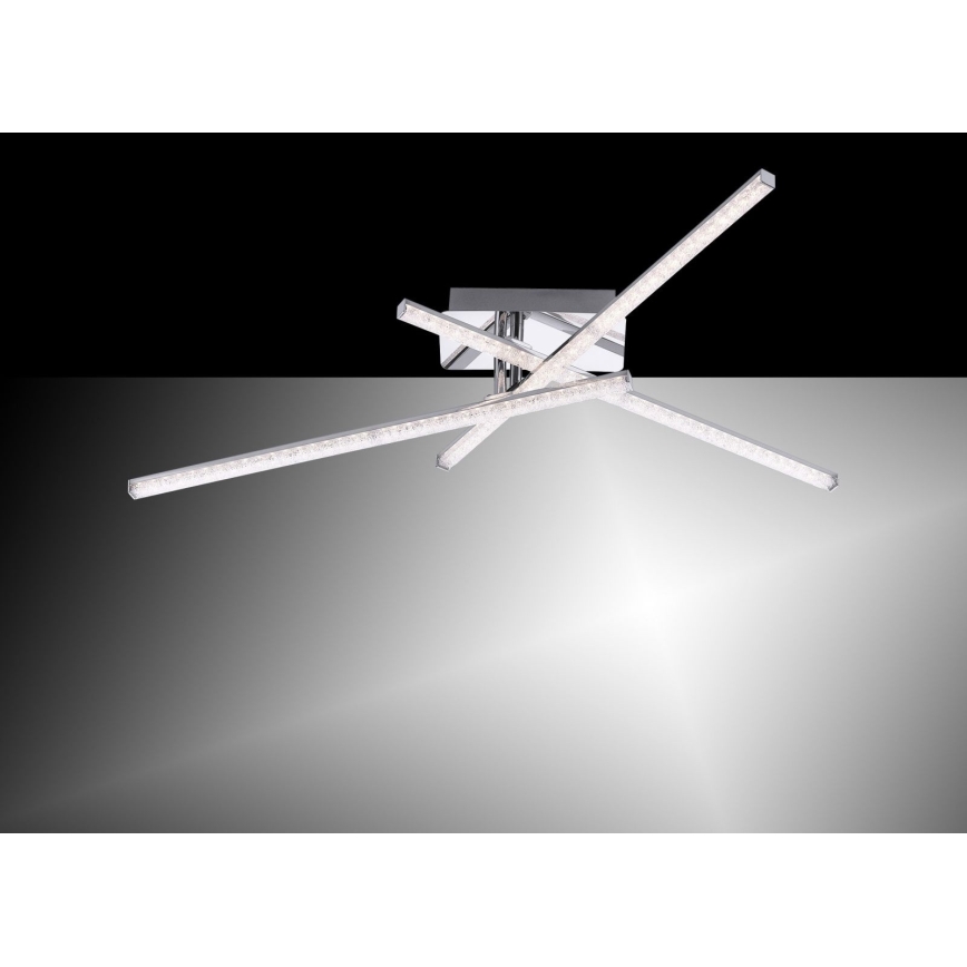 Leuchten Direkt 11293-17 - Candelabro montado à superfície LED SIMON 3xLED/5W/230V cromado brilhante