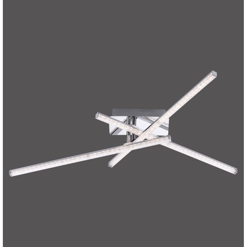 Leuchten Direkt 11293-17 - Candelabro montado à superfície LED SIMON 3xLED/5W/230V cromado brilhante