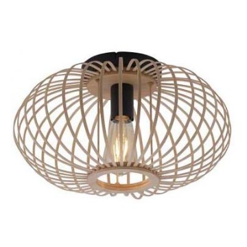 Leuchten Direkt 11410-79 - Candelabro integrado RACOON 1xE27/40W/230V diâmetro 40 cm bambu
