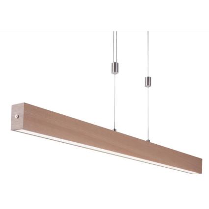 Leuchten Direkt 11420-78 - Lustre LED suspenso por cabo AMANDA LED/30W/230V 2700-5000K 110 cm castanho