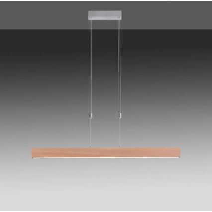 Leuchten Direkt 11420-78 - Lustre LED suspenso por cabo AMANDA LED/30W/230V 2700-5000K 110 cm castanho