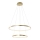 Leuchten Direkt 11525-12 -Candelabro num fio LED CIRCLE LED/18,5W/230V + LED/23,5W