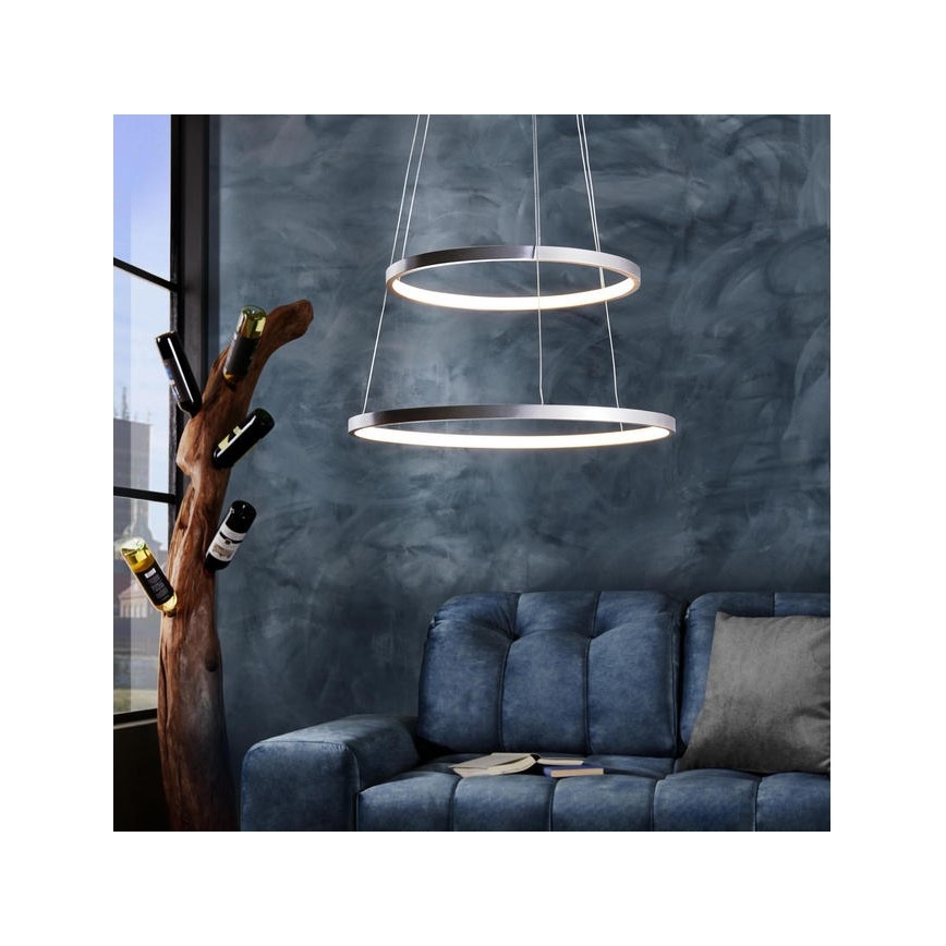 Leuchten Direkt 11525-21 - Lustre LED suspenso por cabo CIRCLE LED/15W/230V + LED/25W