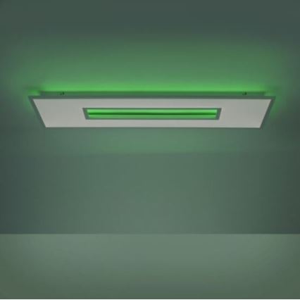 Leuchten Direkt 11646-16 - Candeeiro de teto LED RGB dimerizável RECESS LED/41W/230V + LED/7,5W + controlo remoto