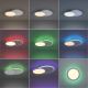 Leuchten Direkt 11662-16 - Iluminação de teto LED RGB com regulação ARENDA LED/21W/230V + controlo remoto