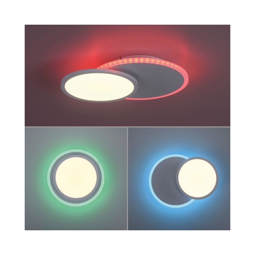 Leuchten Direkt 11662-16 - Iluminação de teto LED RGB com regulação ARENDA LED/21W/230V + controlo remoto