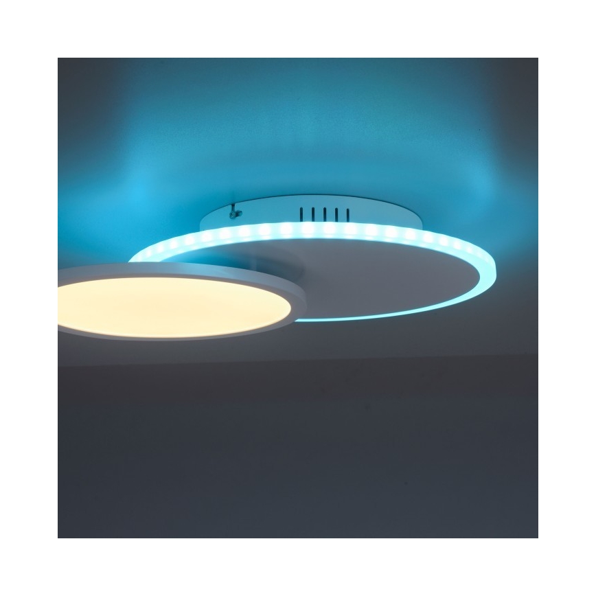 Leuchten Direkt 11662-16 - Iluminação de teto LED RGB com regulação ARENDA LED/21W/230V + controlo remoto