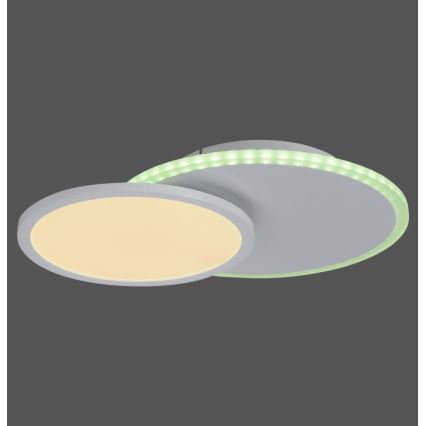 Leuchten Direkt 11662-16 - Iluminação de teto LED RGB com regulação ARENDA LED/21W/230V + controlo remoto