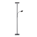 Leuchten Direkt 11710-18 - Candeeiro de chão LED com regulação HANS LED/21,5W/230V + LED/4W