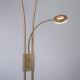 Leuchten Direkt 11778-60 - Candeeiro de chão LED com regulação HELIA LED/16,8W/230V + LED/7,6W dourado