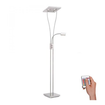 Leuchten Direkt 11780-55 - Candeeiro de chão LED RGB com regulação HELIA LED/16W/230V + 2xLED/4W + controlo remoto