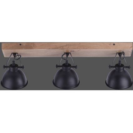 Leuchten Direkt 11983-18 - Foco SAMIA 3xE14/40W/230V preto antigo