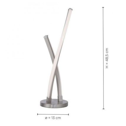 Leuchten Direkt 11991-55- Candeeiro de mesa LED RGB com regulação SWING LED/9,5W/230V 2700-5000K + controlo remoto