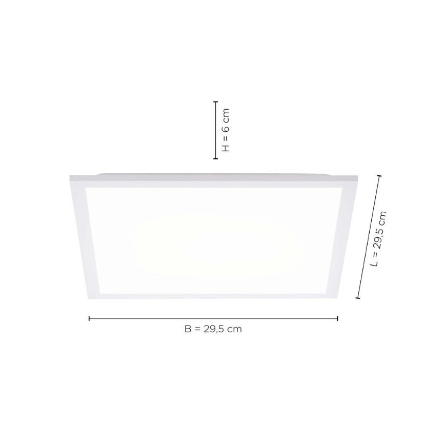 Leuchten Direkt 12200-16 - Iluminação de teto LED FLAT LED/17W/230V
