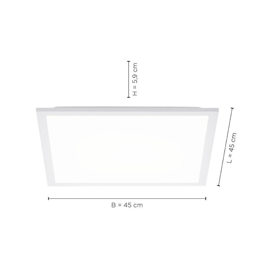 Leuchten Direkt 12201-16 - Iluminação de teto LED FLAT LED/22W/230V