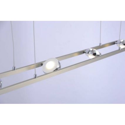 Leuchten Direkt 12470-55 - Candelabro suspenso LED RGB com regulação OPTI 8xLED/3W/230V + CR