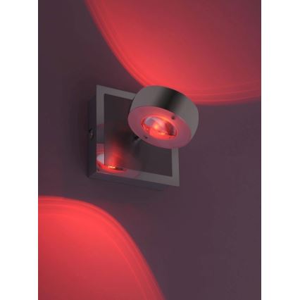 Leuchten Direkt 12471-55 - Iluminação de parede LED RGBW com regulação OPTI LED/6W/230V 2700-5000K + controlo remoto