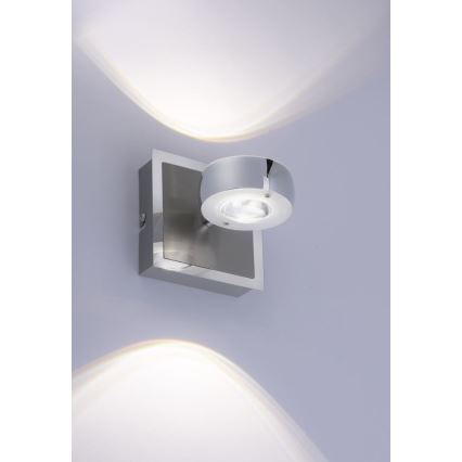 Leuchten Direkt 12471-55 - Iluminação de parede LED RGBW com regulação OPTI LED/6W/230V 2700-5000K + controlo remoto