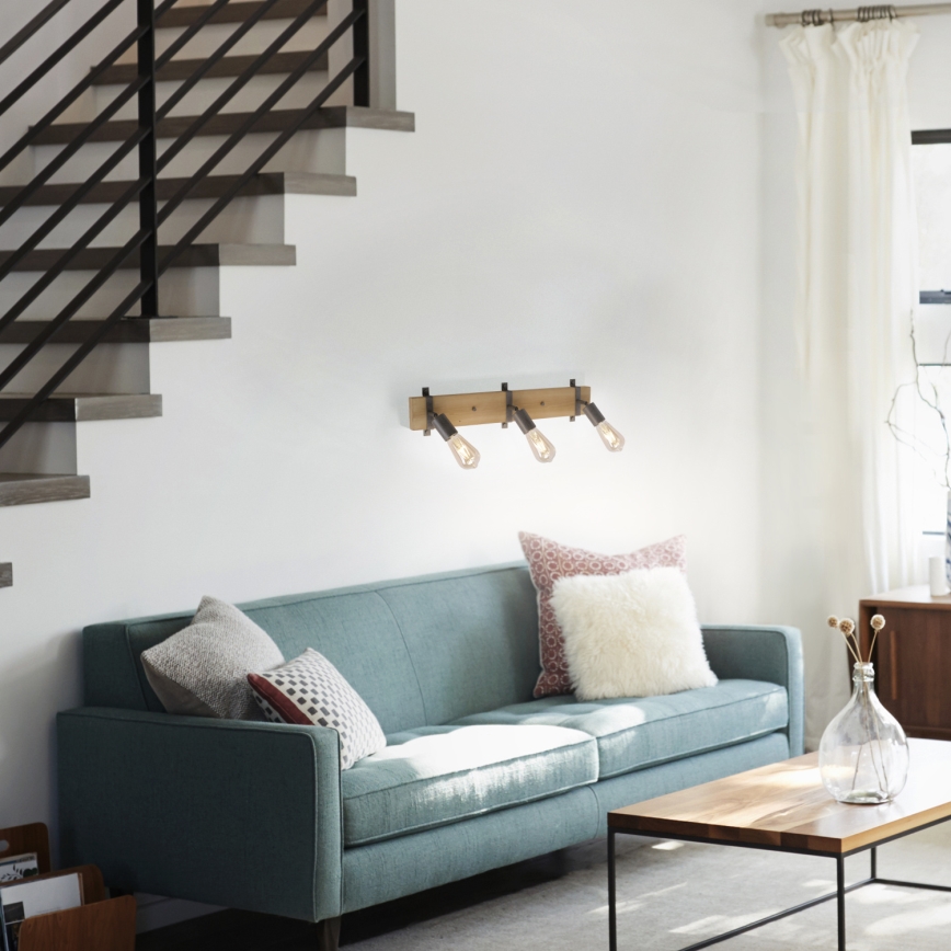 Leuchten Direkt 13473-79 - Foco de parede SLAT 3xE27/40W/230V