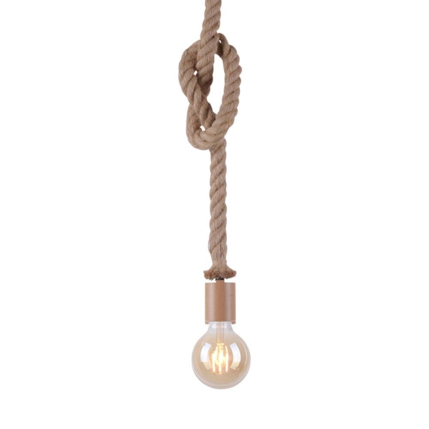 Leuchten Direkt 13572-79 - Candelabro suspenso DIY 1xE27/10W/230V castanho