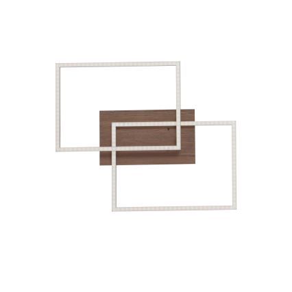 Leuchten Direkt 14018-78 - Candeeiro de teto LED com regulação IVEN 2xLED/15W/230V carvalho + comando