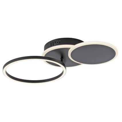 Leuchten Direkt 14116-18 - Iluminação de teto LED SEVENT LED/25,5W/230V preto