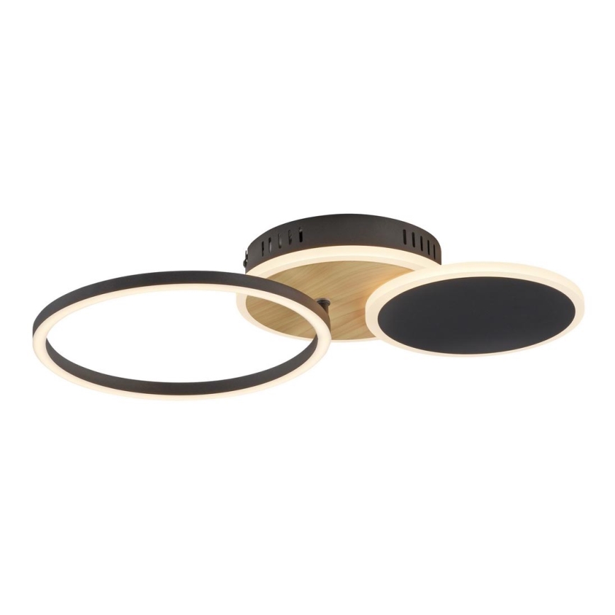 Leuchten Direkt 14116-78 - Iluminação de teto LED SEVENT LED/25,5W/230V preto/castanho