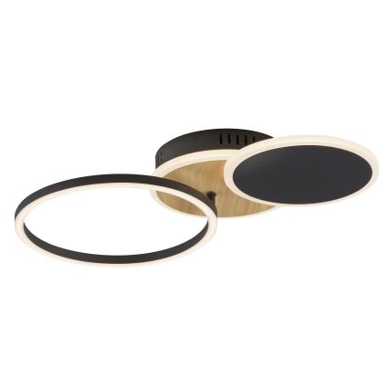 Leuchten Direkt 14116-78 - Iluminação de teto LED SEVENT LED/25,5W/230V preto/castanho