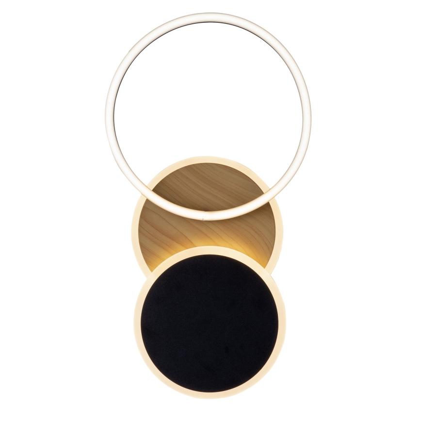 Leuchten Direkt 14116-78 - Iluminação de teto LED SEVENT LED/25,5W/230V preto/castanho