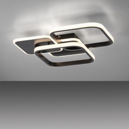 Leuchten Direkt 14117-18 - Iluminação de teto LED SEVENT LED/36W/230V preto