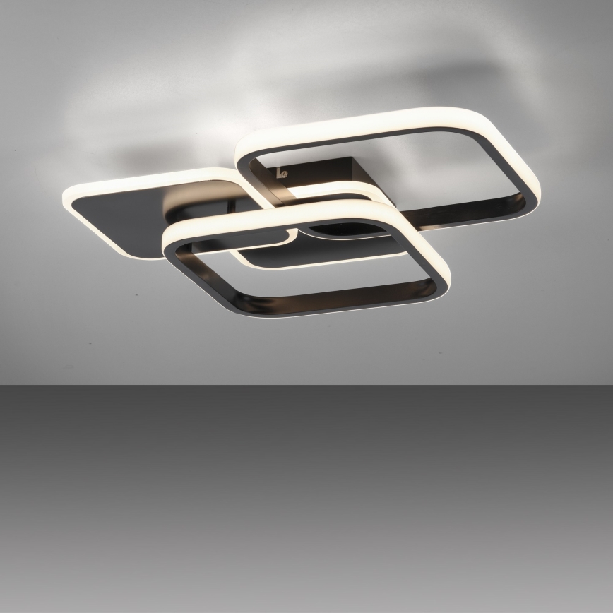 Leuchten Direkt 14117-18 - Iluminação de teto LED SEVENT LED/36W/230V preto