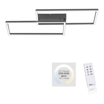 Leuchten Direkt 14140-18 - Luz de teto fosca LED IVEN 2xLED/13,5W/230V + controlo remoto