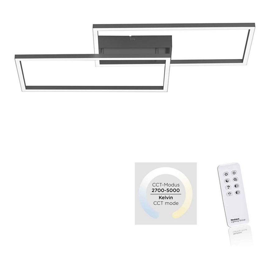 Leuchten Direkt 14140-18 - Luz de teto fosca LED IVEN 2xLED/13,5W/230V + controlo remoto