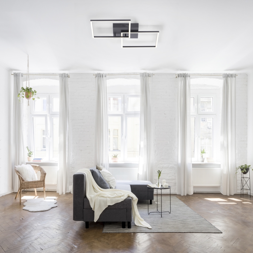 Leuchten Direkt 14141-18 - Iluminação de teto LED com regulação IVEN 2xLED/13,5W/230V + controlo remoto