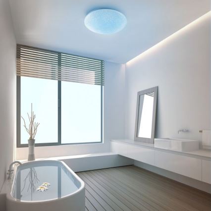 Leuchten Direkt 14241-16 - Iluminação de teto LED RGB com regulação SKYLER LED/5,6W/230V