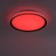 Leuchten Direkt 14339-21 - Iluminação de teto LED RGB com regulação KARI LED/37W/230V Tuya + controlo remoto