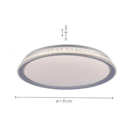 Leuchten Direkt 14359-21 - Iluminação de teto LED com regulação KARI LED/36W/230V