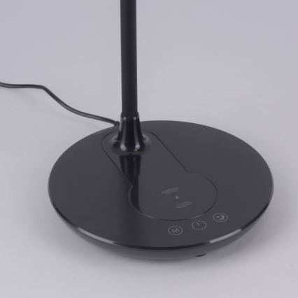 Leuchten Direkt 14416-18 - Candeeiro de mesa táctil LED com regulação e carregamento sem fios ASTRID LED/5W/230V 3000/4000/5500K + USB