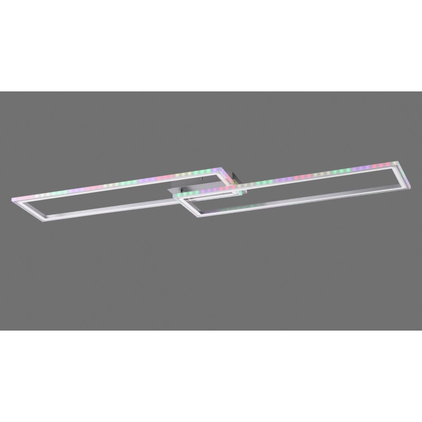 Leuchten Direkt 14635-55 - Iluminação de teto LED RGB com regulação FELIX LED/34,5W/230V + controlo remoto