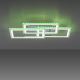 Leuchten Direkt 14636-55 - Iluminação de teto LED RGB com regulação FELIX LED/35W/230V + controlo remoto