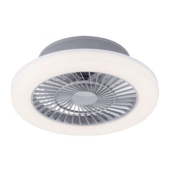 Leuchten Direkt 14645-55 - Iluminação LED com ventoinha LEONARD LED/27W/230V