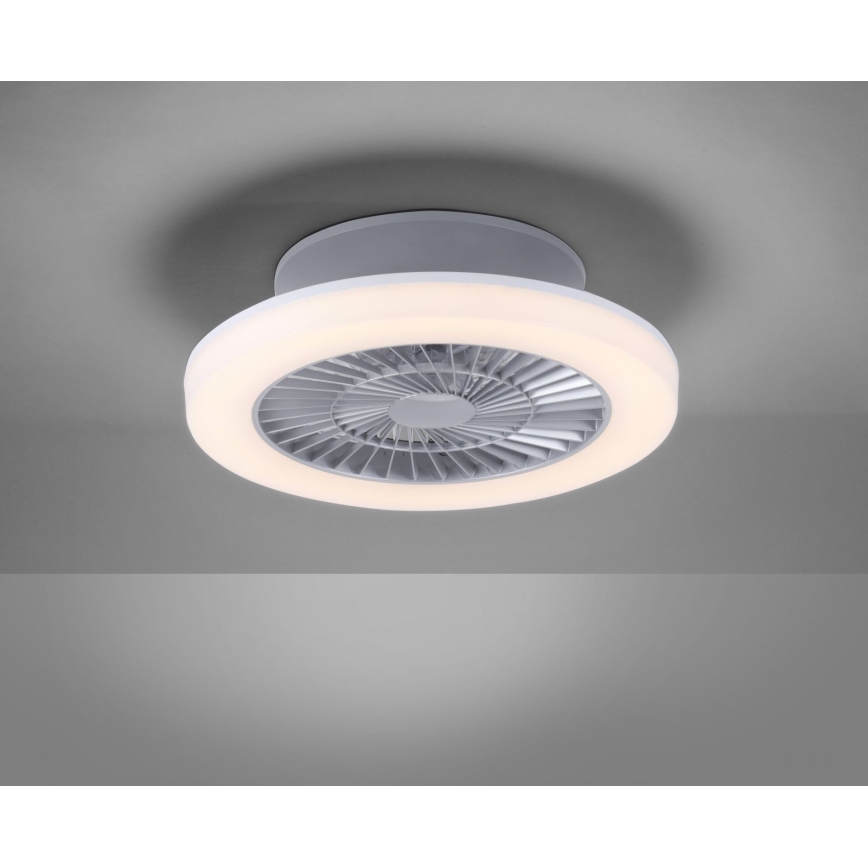 Leuchten Direkt 14645-55 - Iluminação LED com ventoinha LEONARD LED/27W/230V