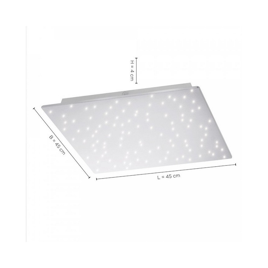 Leuchten Direkt 14671-55 - Iluminação de teto LED com regulação SPARKLE LED/18W/230V + controlo remoto