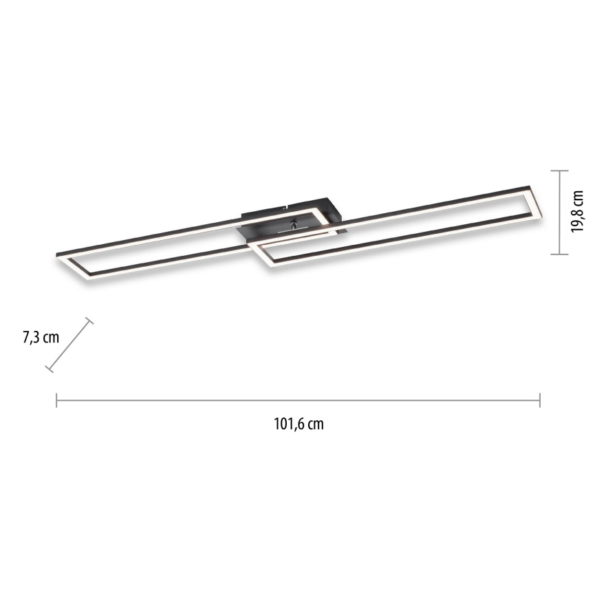 Leuchten Direkt 14691-18 - Iluminação de teto LED com regulação IVEN LED/36W/230V