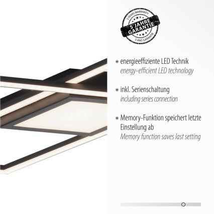 Leuchten Direkt 14695-18 - Iluminação de teto LED ASMIN LED/48W/230V